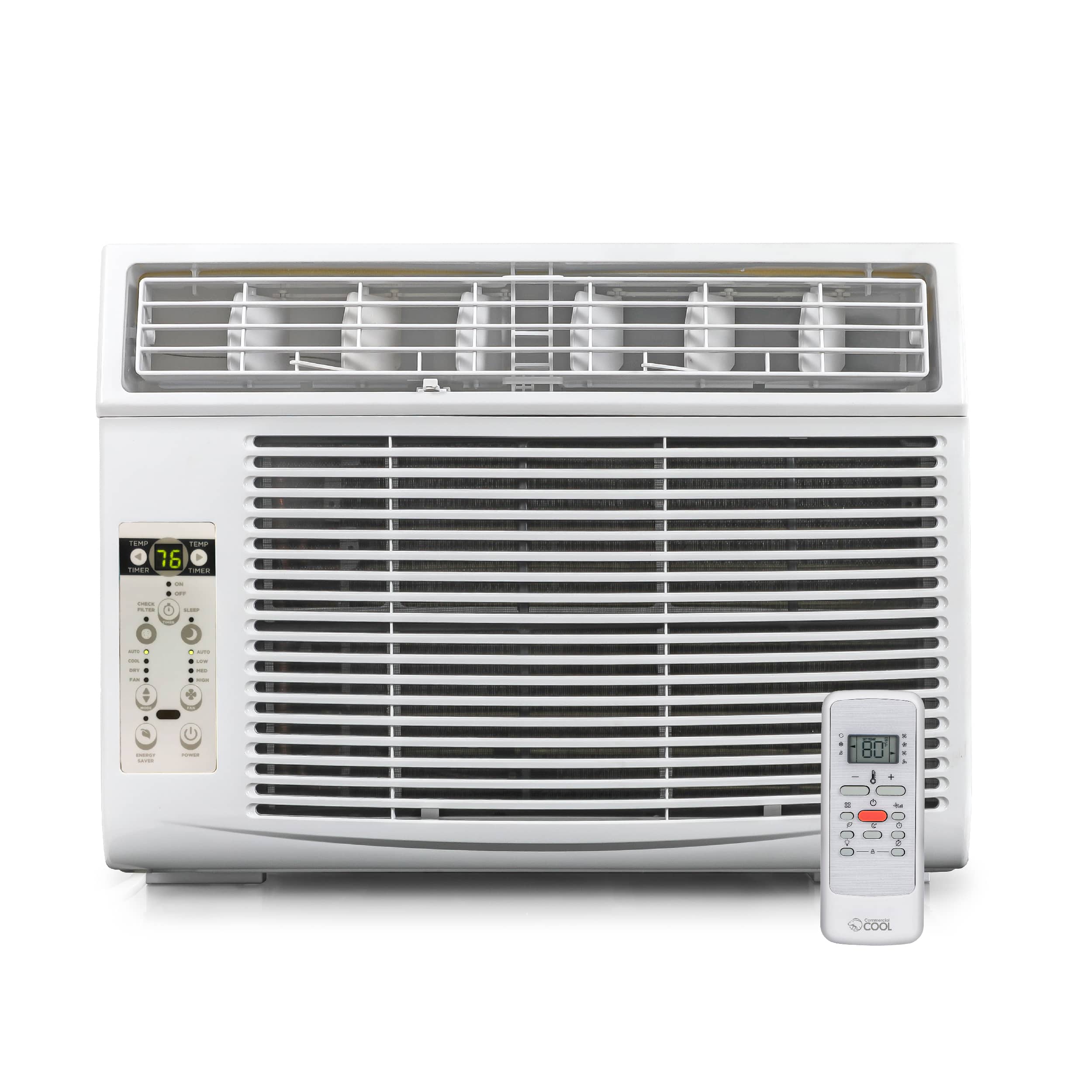 Front. Commercial Cool - Commercial Cool 12,000 BTU Window Air Conditioner - White.