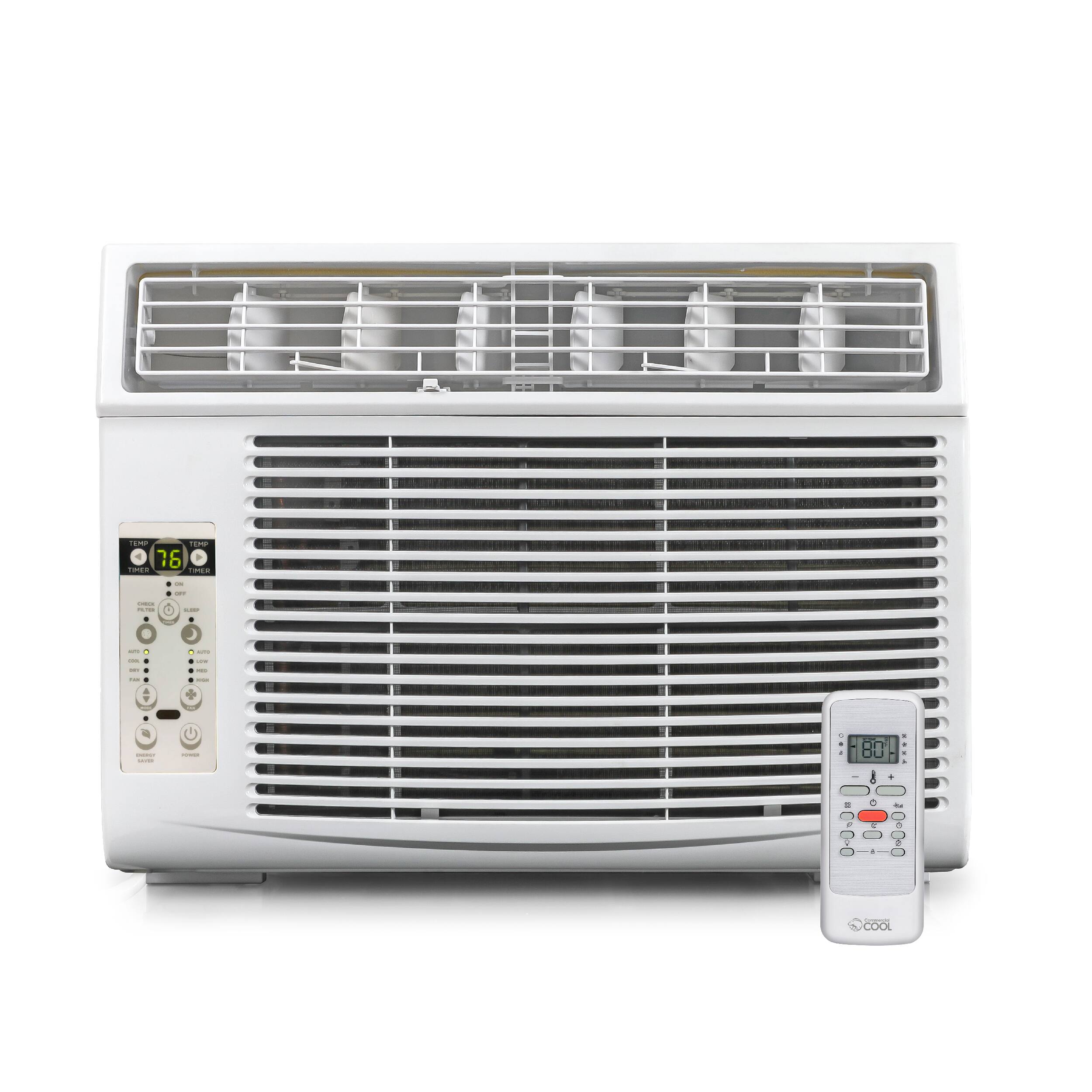 Front. Commercial Cool - Commercial Cool 12,000 BTU Window Air Conditioner - White.