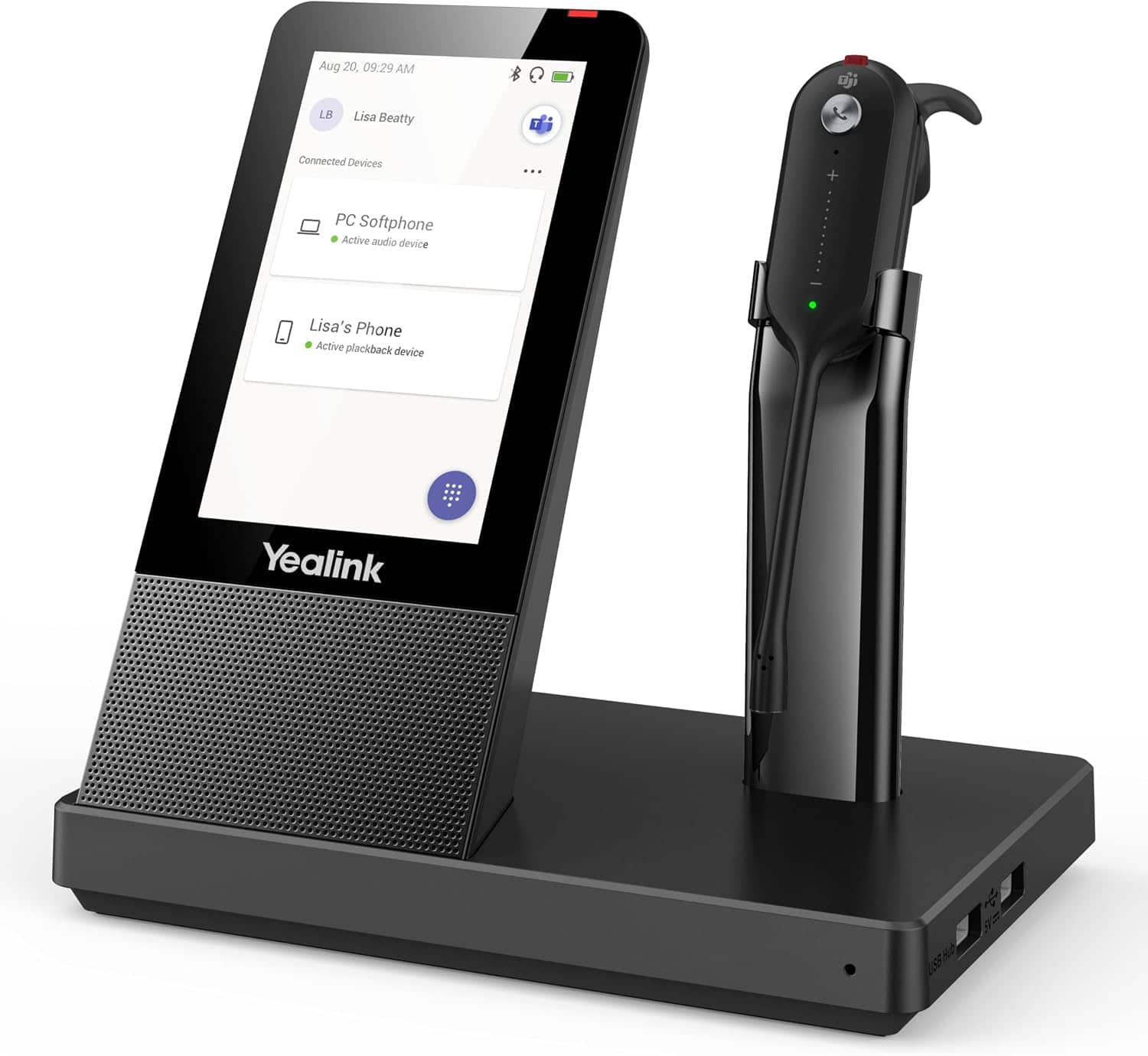 Yealink - 1308040 WH67 Teams Bluetooth Headset to Desk Phone,Cell Phone& PC,8h Talking,Noise Cancelling ,394ft Range price history on PriceWatchPro