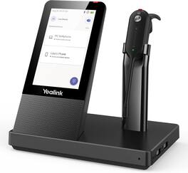Yealink - 1308040 WH67 Teams Bluetooth Headset to Desk Phone,Cell Phone& PC,8h Talking,Noise Cancelling ,394ft Range