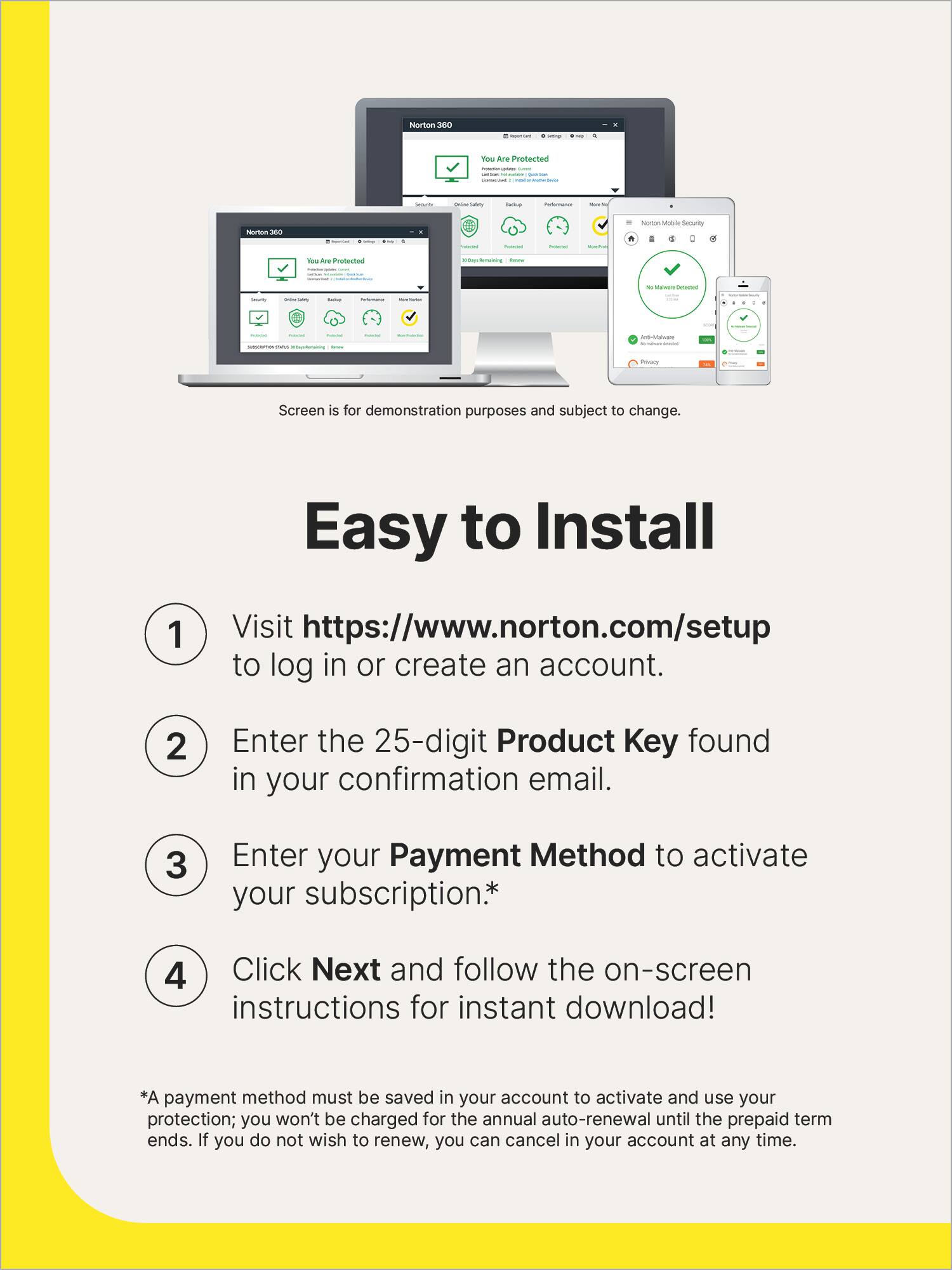 Norton 360 Deluxe (3 Device) Antivirus Security Software + VPN