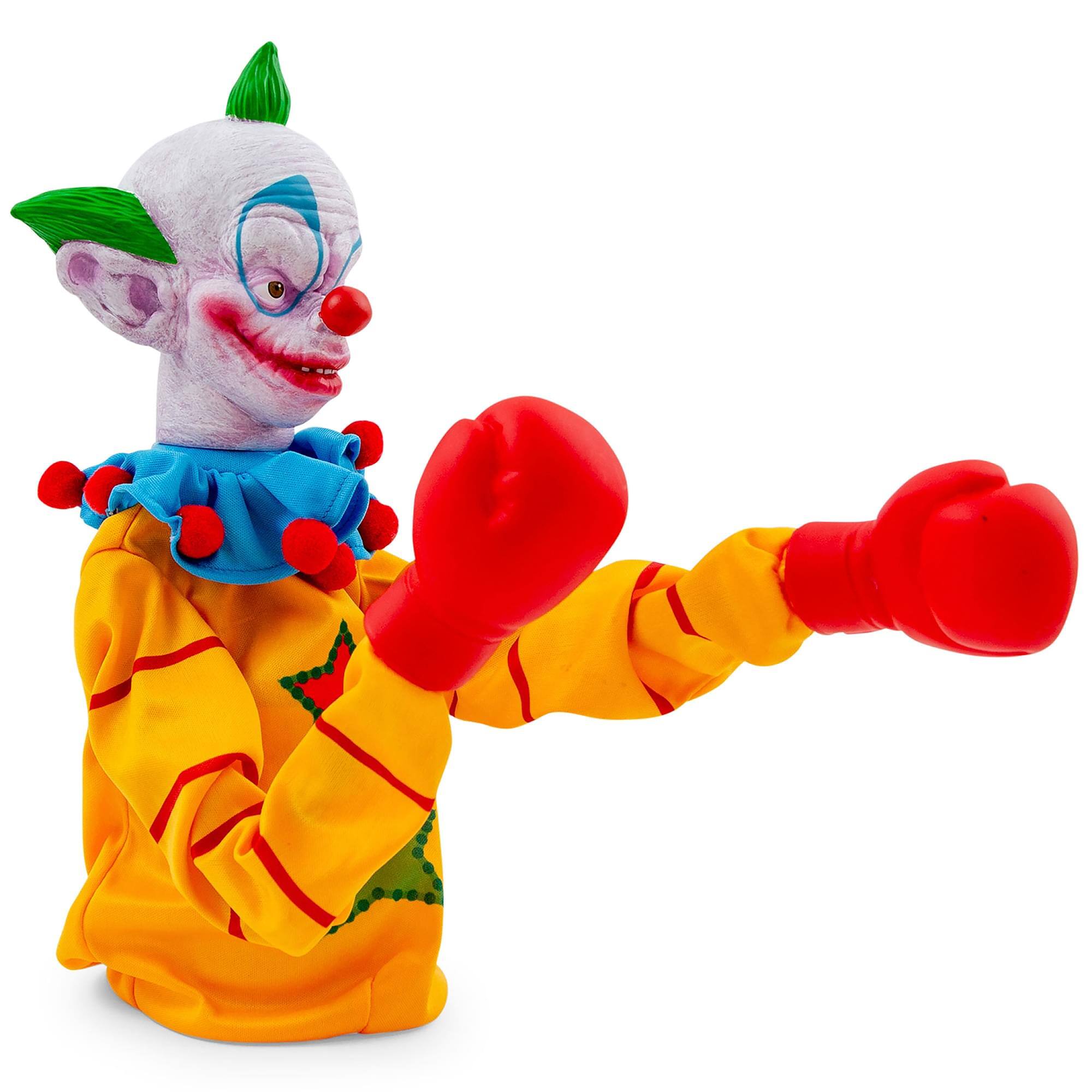 Alt View 10. Toynk - Horror Reachers Killer Klowns Shorty 13-Inch Boxing Puppet | Toynk Exclusive - Yellow.