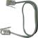 Front Standard. GE - 8" Telephone Line Cord - Satin Gray.