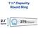 1 1/2" Capacity Round Ring
2.1" Spine
275 Sheets
