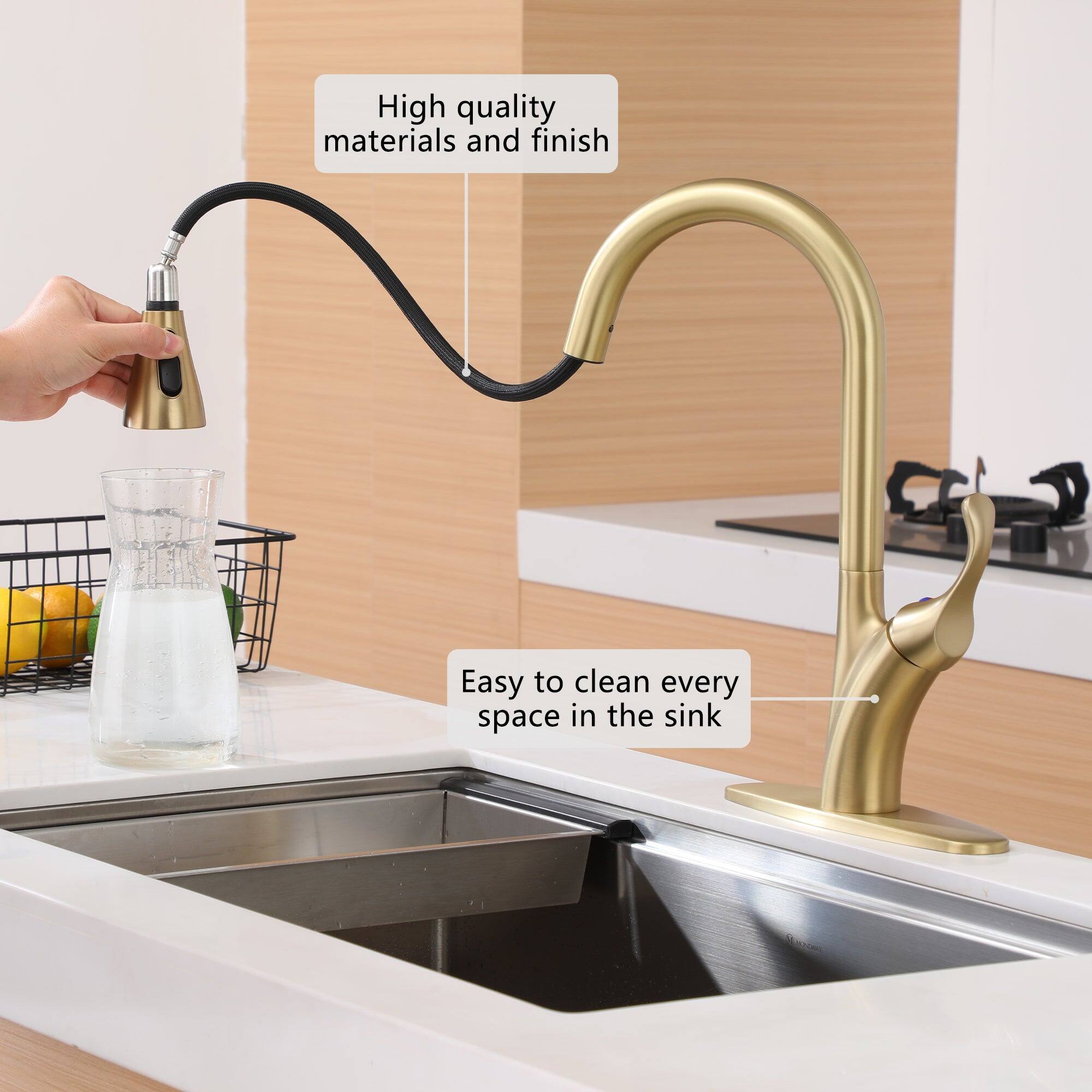 High quality materials and finish
Easy to clean every space in the sink