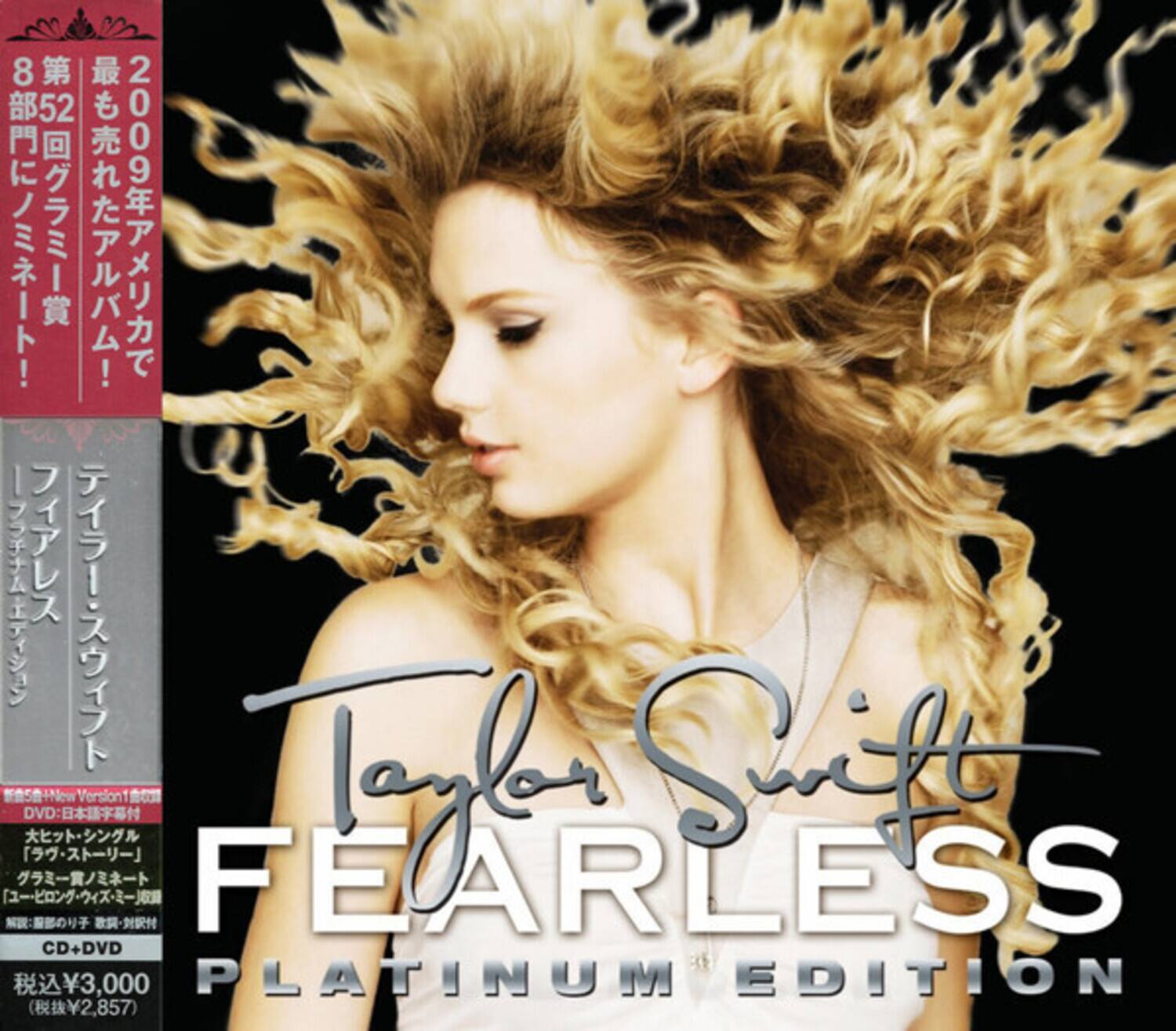 8! 52  2009    5+NewVersion1  DVD:  Version1  Taylor Swift  FEARLESS    CD+DVD 3,000 PLATINUM EDITION 2,857)