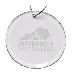Jardine - Jefferson Community and Technical College 3'' Round Glass Ornament - Multicolor