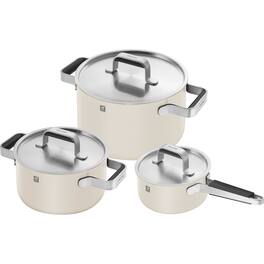 ZWILLING - Pure 6-pc Stainless Steel Cookware Set - Ivory