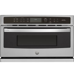GE Profile - Advantium 30" Built-In Single Electric Wall Oven - Stainless steel - Front_Zoom
