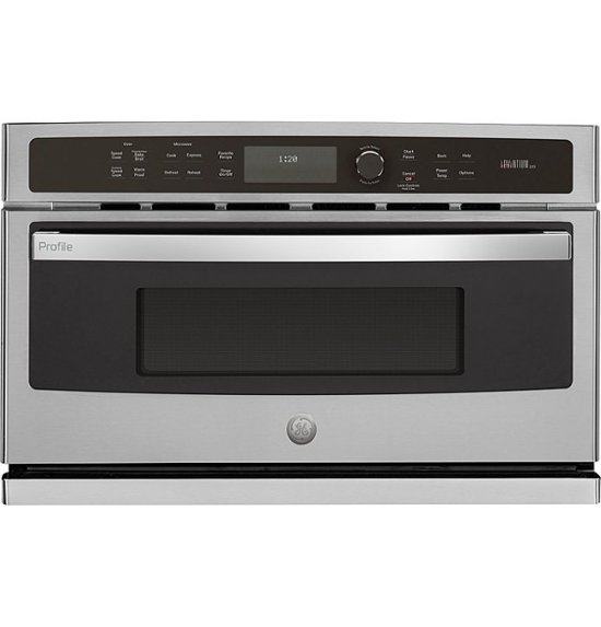 Front Zoom. GE Profile - Advantium 30" Built-In Single Electric Wall Oven with Microwave - Stainless Steel.