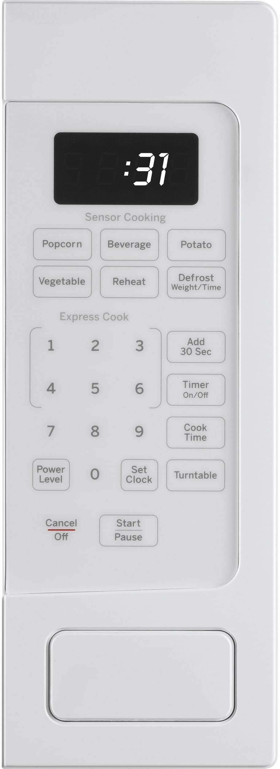 Alt View 11. GE - Profile Series 1.1 Cu. Ft. Mid-Size Microwave - White.