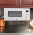 Alt View Zoom 14. GE - Profile Series 1.1 Cu. Ft. Mid-Size Microwave - White on white.