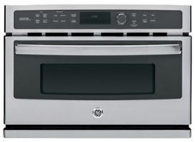GE Profile - Advantium 27" Built-In Single Electric Wall Oven with Microwave - Stainless Steel - Front_Zoom