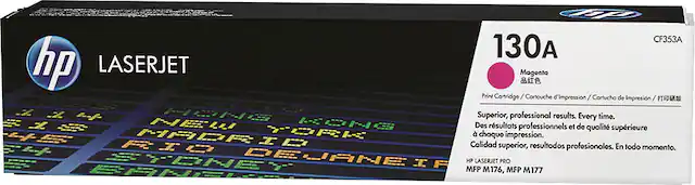 Front. HP - 130A Toner Cartridge - Magenta.