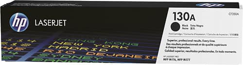 Front. HP - CF350A LaserJet 130A Toner Cartridge - Black.
