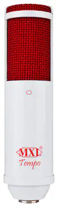 Front. MXL - Tempo USB Condenser Microphone - White/Red.