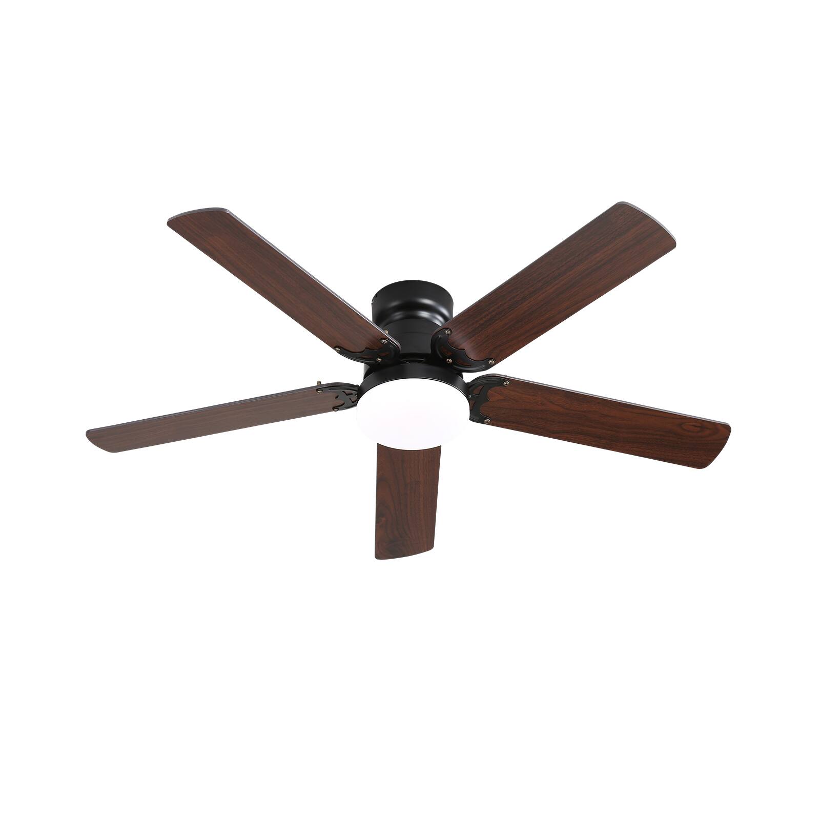 Alt View 6. Sofucor - 42 Inch Modern Ceiling Fan with Light and Remote Control 6 Adjustable Wind Speed Dimmable Light & Bedroom Ceiling Fans - Black.