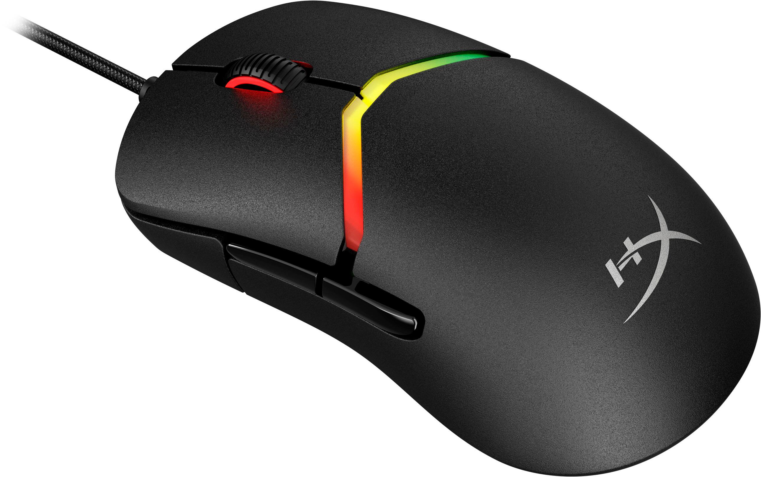 Alt View 7. HyperX - Pulsefire Saga Lightweight Wired Optical Gaming Mouse with RGB Lighting - Black.