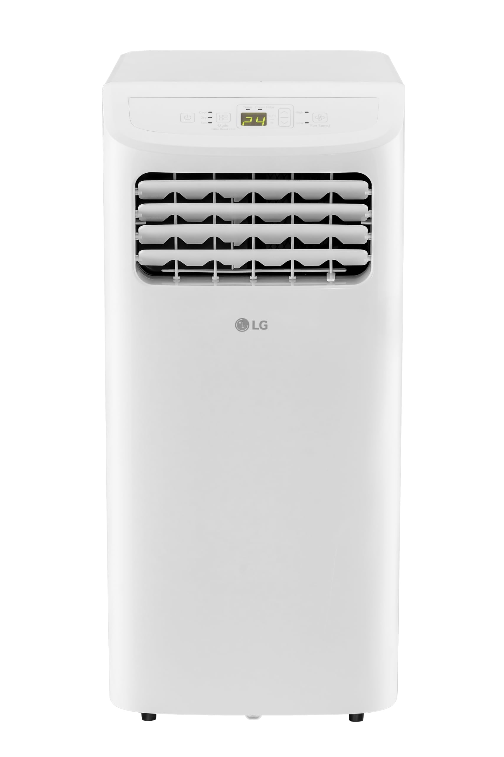 Front. LG - LG 6,000 BTU 115V PORTABLE AC LP0624WFR - WHITE.