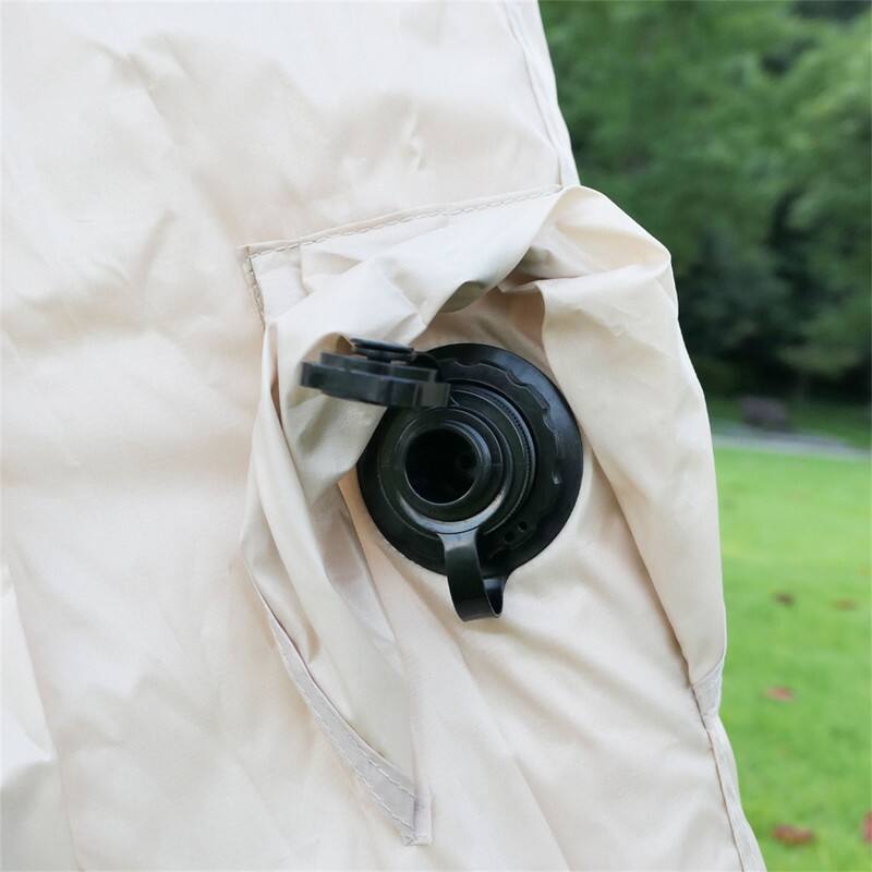 Alt View 7. HTUTWOO - Inflatable Tent With Canopy for Camping -5.76 m² Blow Up Tent with Hand Pump,Waterproof Oxford Tent for 2-3 Person Adult - Beige.