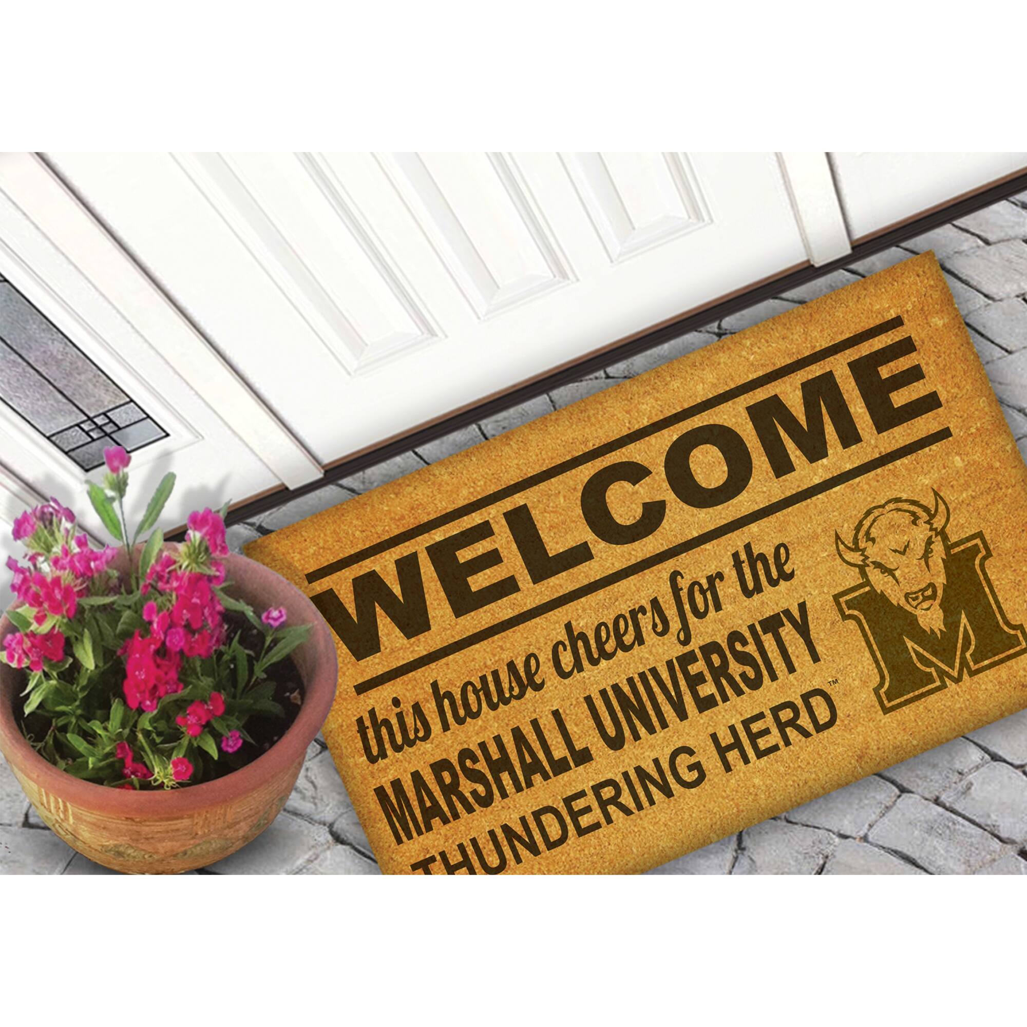 WELCOME  
this house cheers for the  
MARSHALL UNIVERSITY  
THUNDERING HERD