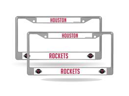 Rico Industries - Houston Rockets NBA (Set of 2) Chrome Metal License Plate Frames - Multi