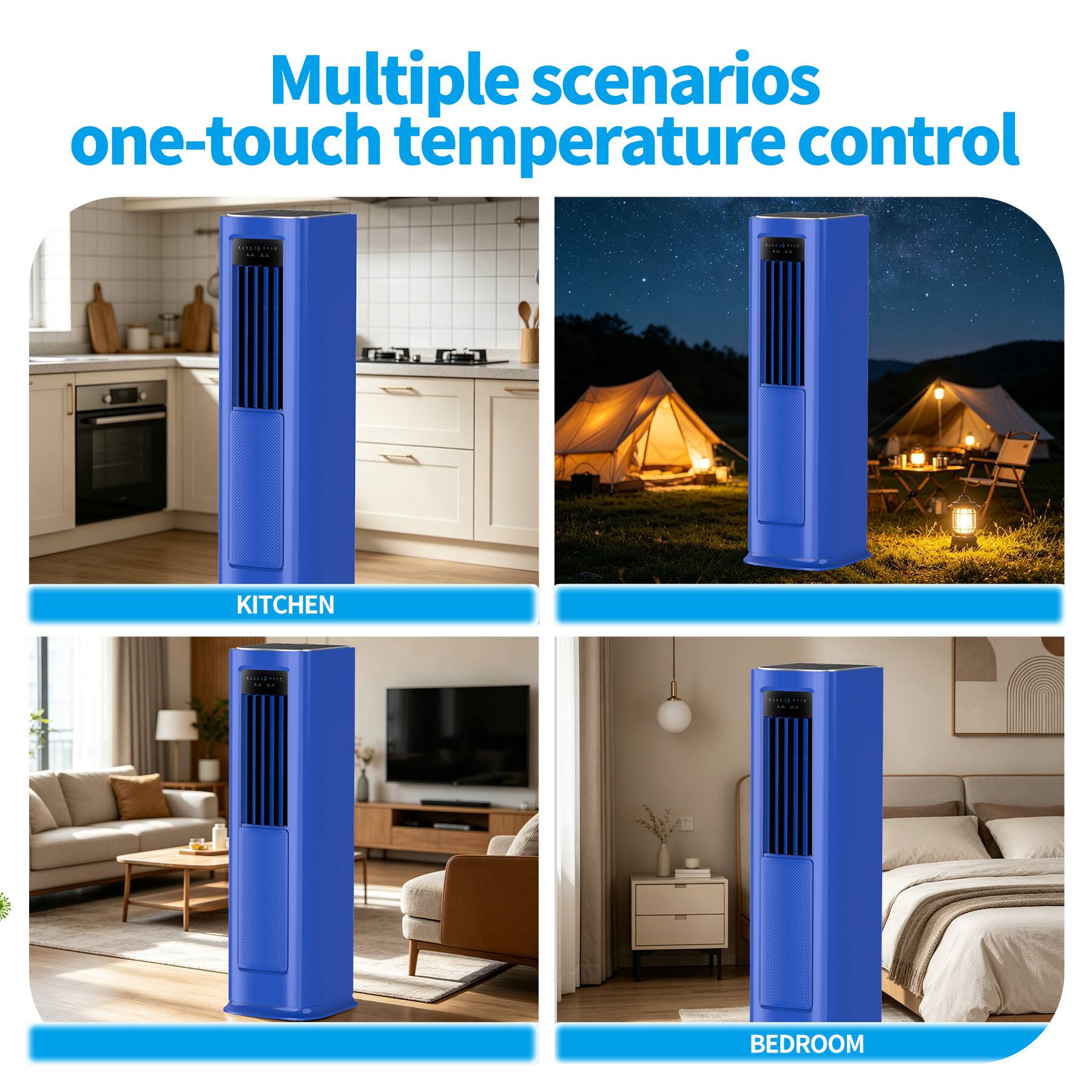 Multiple scenarios one-touch temperature control

KITCHEN

BEDROOM