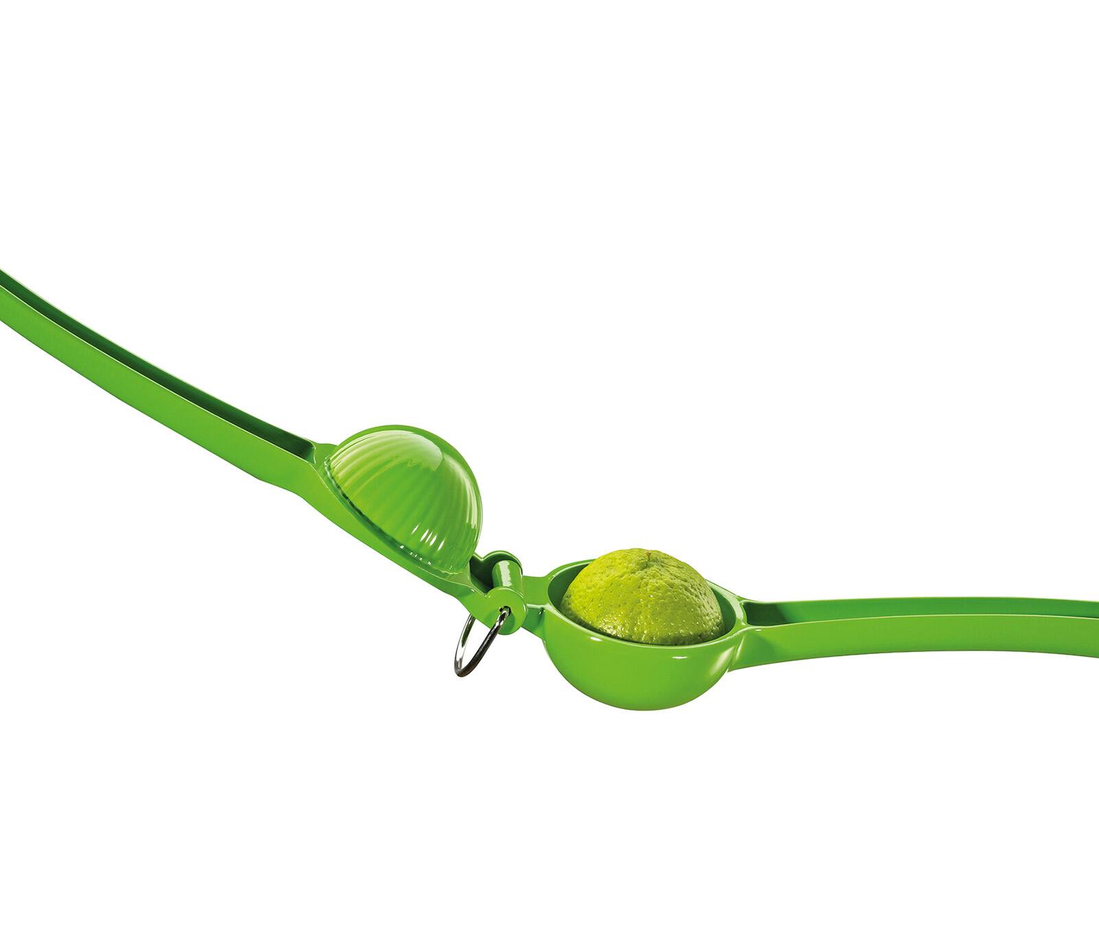 Alt View 1. Cilio - Aluminum Limetta Lime Squeezer, Green - Green.