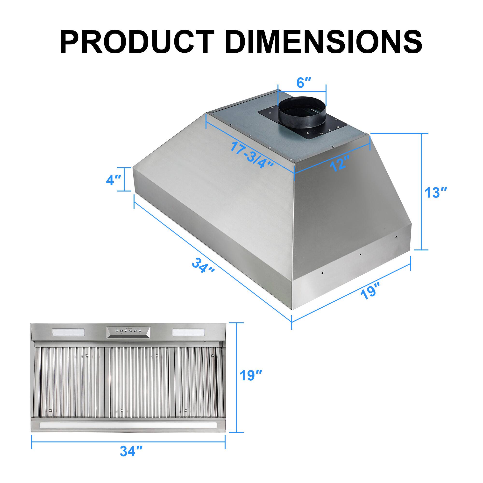 PRODUCT DIMENSIONS

6" 4" 17-3/4" 12" 13" 34" 19" 19" 34"
