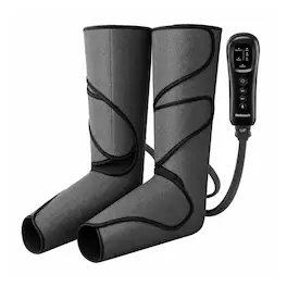 Nekteck - Leg Massager for Circulation, Leg and Foot Compression Massager with 3 Intensities 2 Modes 2 Extensions - Gray