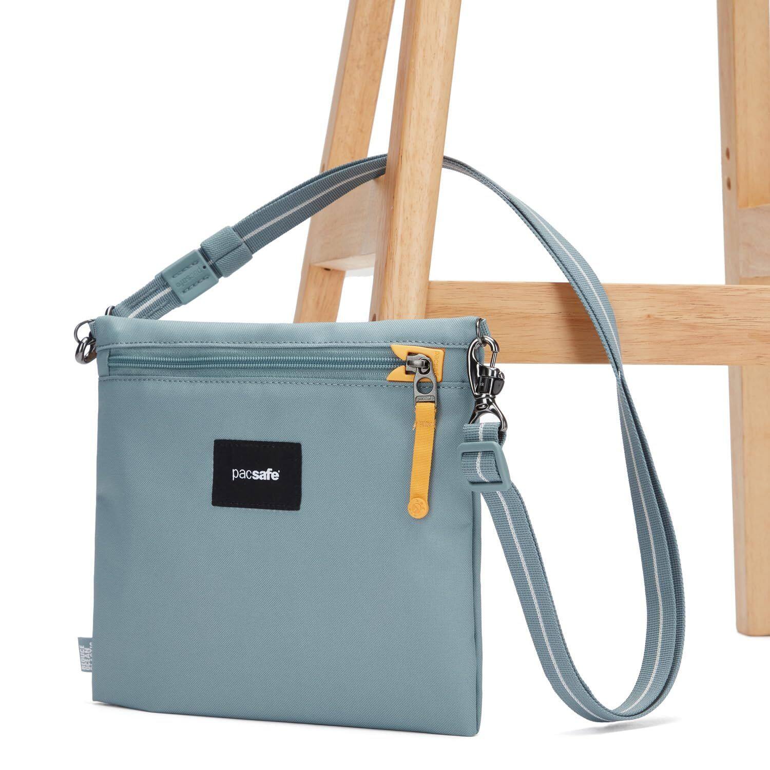 Alt View 2. Pacsafe - Go Anti Theft Crossbody Pouch - Fresh Mint.