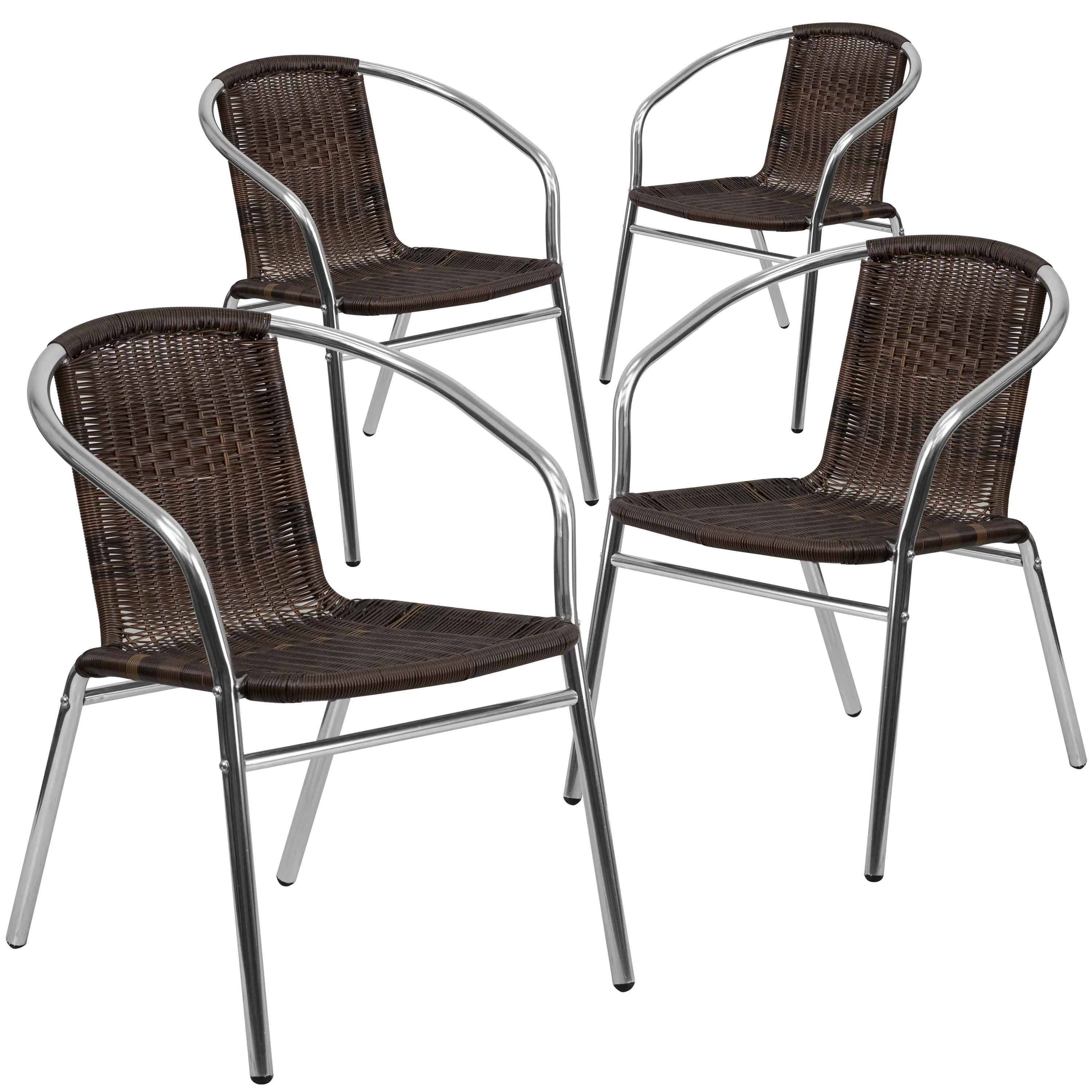 Aluminum/Dark Brown