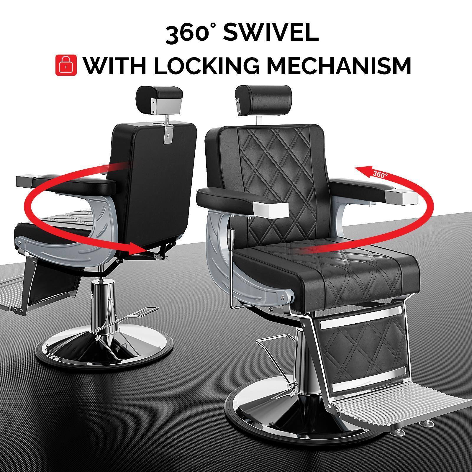 360° SWIVEL WITH LOCKING MECHANISM