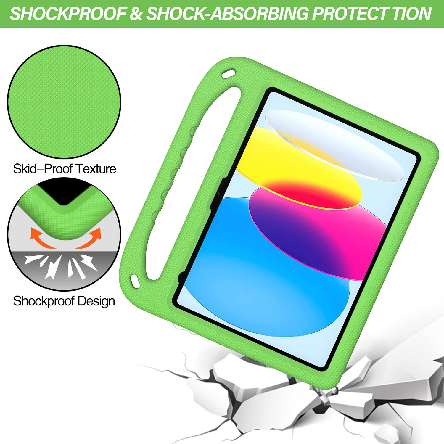SHOCKPROOF & SHOCK-ABSORBING PROTECTION

Skid-Proof Texture

Shockproof Design