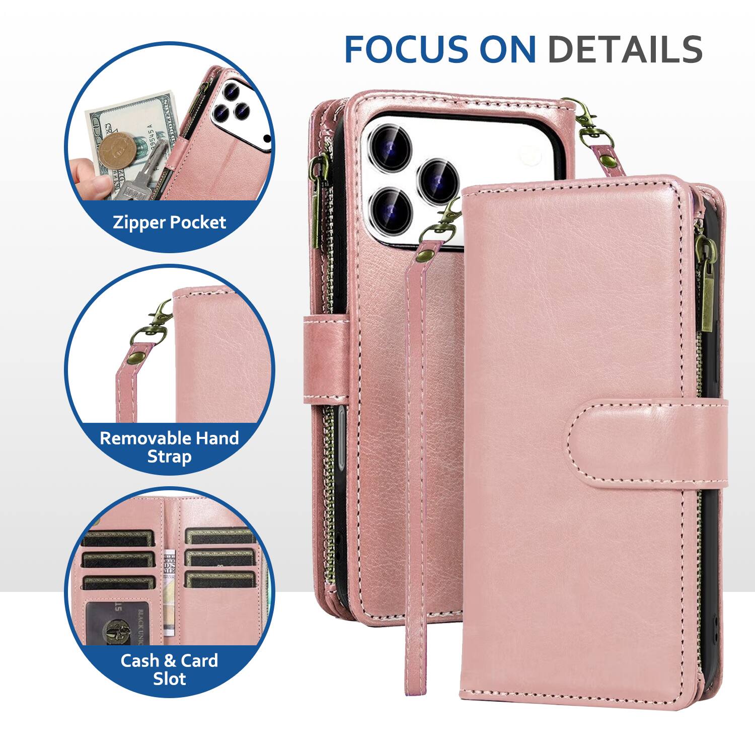 SRS CIS 9545A - Capae FOCUS ON DETAILS

- Zipper Pocket
- Removable Hand Strap
- Cash & Card Slot