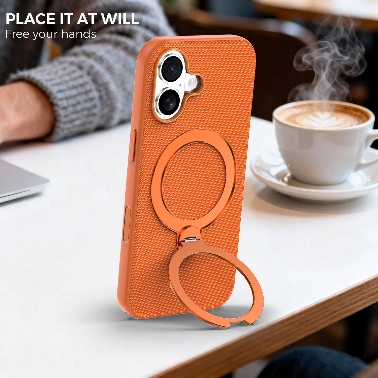 PLACE IT AT WILL  
Free your hands