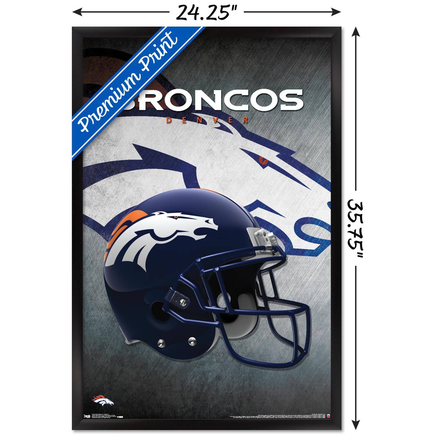 24.25" x 35.75"  
Premium Print  
BRONCOS  
DENVER