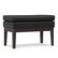 Front. Simpli Home - Carlson Small Ottoman Bench in Distressed Black - Distressed Black.