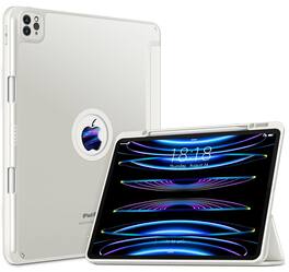 DTTO - Case for iPad Air 13" (M2/M3) and iPad Pro 12.9" (3rd/4th/5th/6th Gen) ,Smooth Matte Back,TPU Shockproof Frame - White