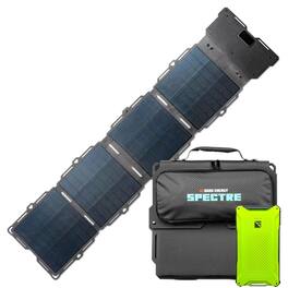 Dark Energy - Poseidon Pro 10,000 mAh Power Bank with Spectre 56W Folding Solar Panel | Complete Off-Grid Solar Power Generator - Green