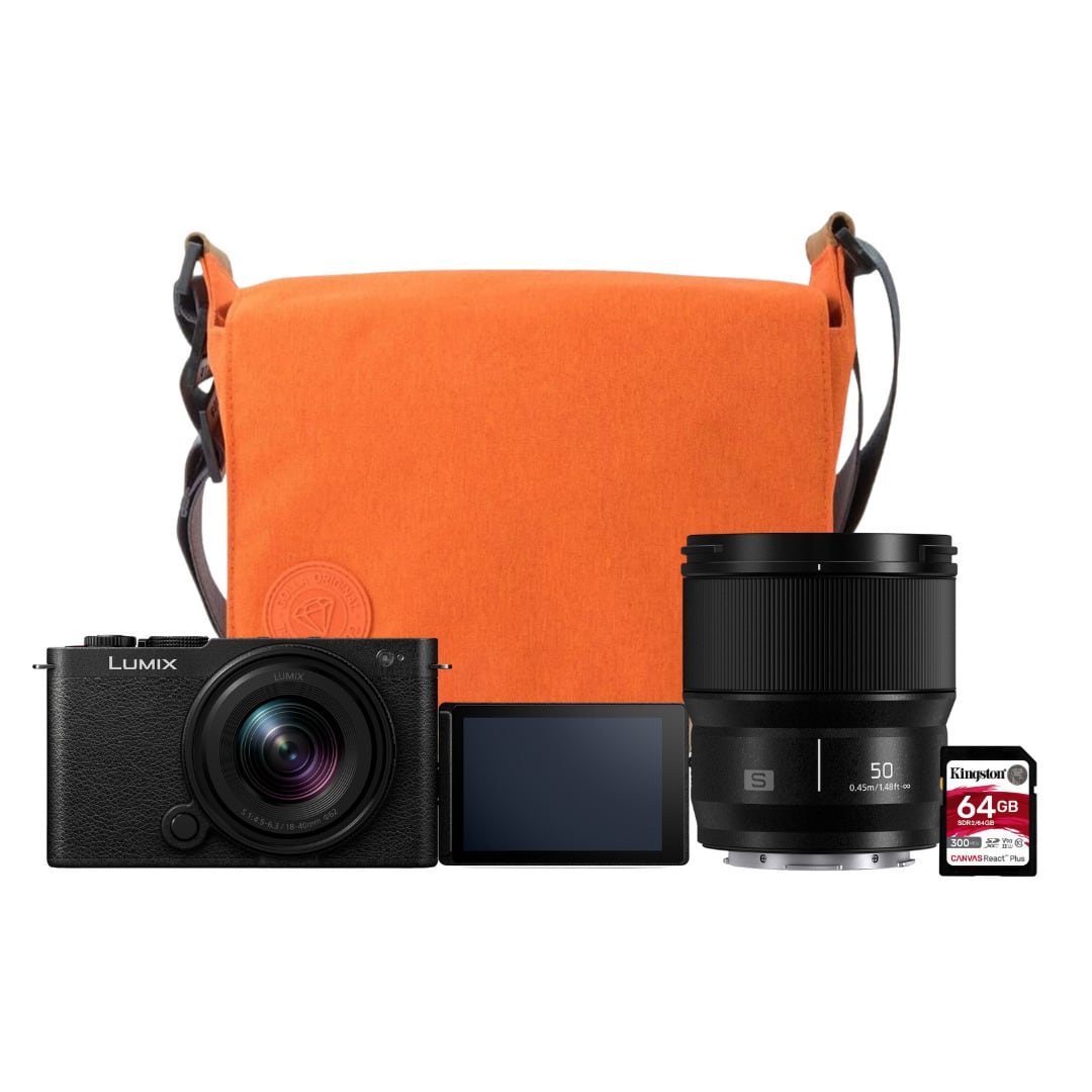 Panasonic - Lumix S9N Full Frame Black Mirrorless Camera with 1840 Lens Kit Bundle