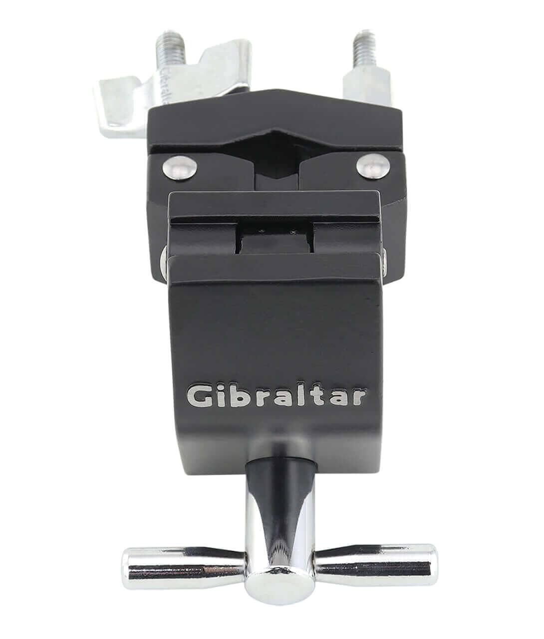 Left. Gibraltar Hardware - Road Series Multi Clamp , Mounts Drums, Cymbals and Accessories to any 1.5" Rack Bars, Heavy Duty and Easy Install.
