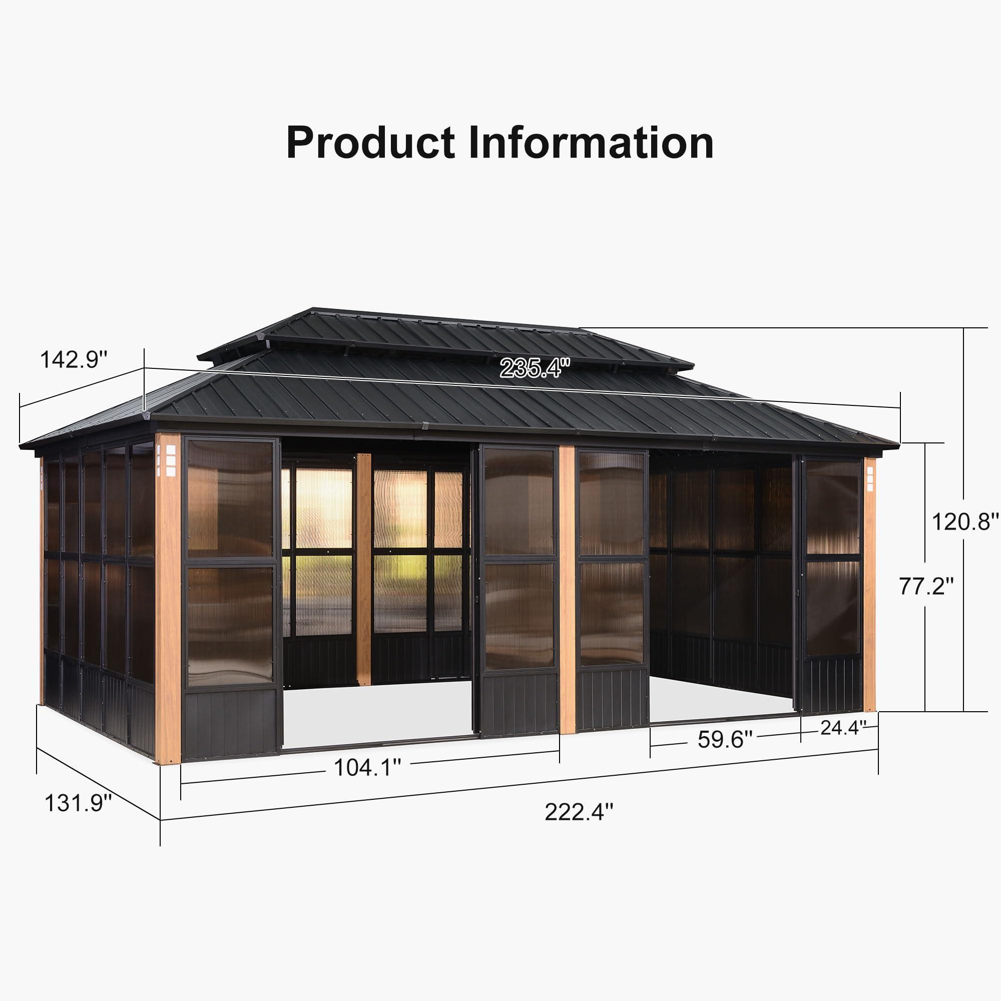 Product Information

- 142.9"
- 235.4"
- 120.8"
- 77.2"
- 131.9"
- 104.1"
- 1"
- 222.4"
- 59.6"
- 24.4"