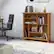 Left. Simpli Home - Amherst Multi Cube Bookcase and Storage Unit - Light Golden Brown.