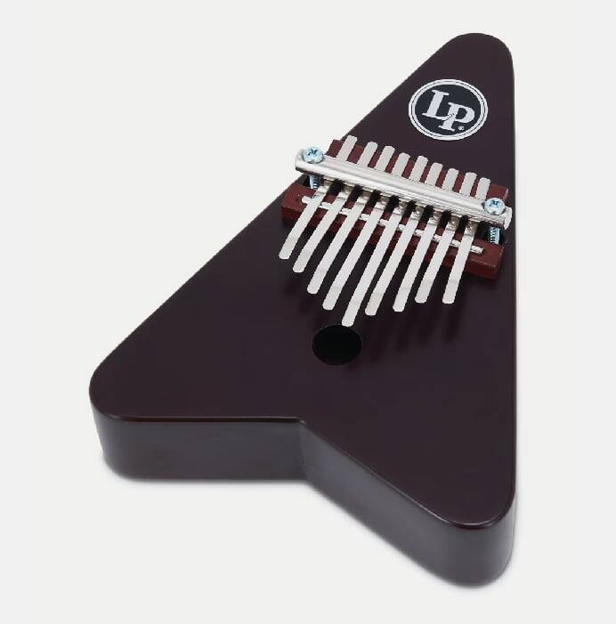 Angle. Latin Percussion - 9-Key Pentatonic Kalimba, Cherry.