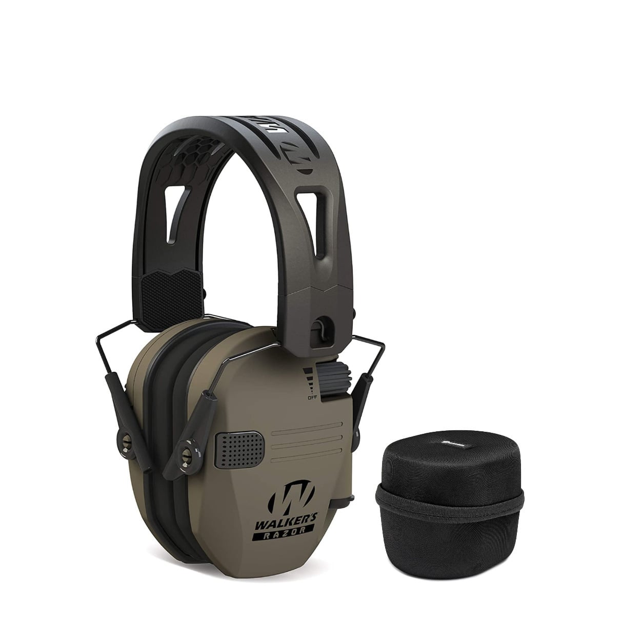 Walkers - Razor Tacti-Grip with Rubber Headband (Dark w/ Protective Case - Earth