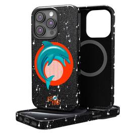 Keyscaper - NFL - Miami Dolphins 2024 Illustrated Limited Edition Bling iPhone Case - 14 - Black
