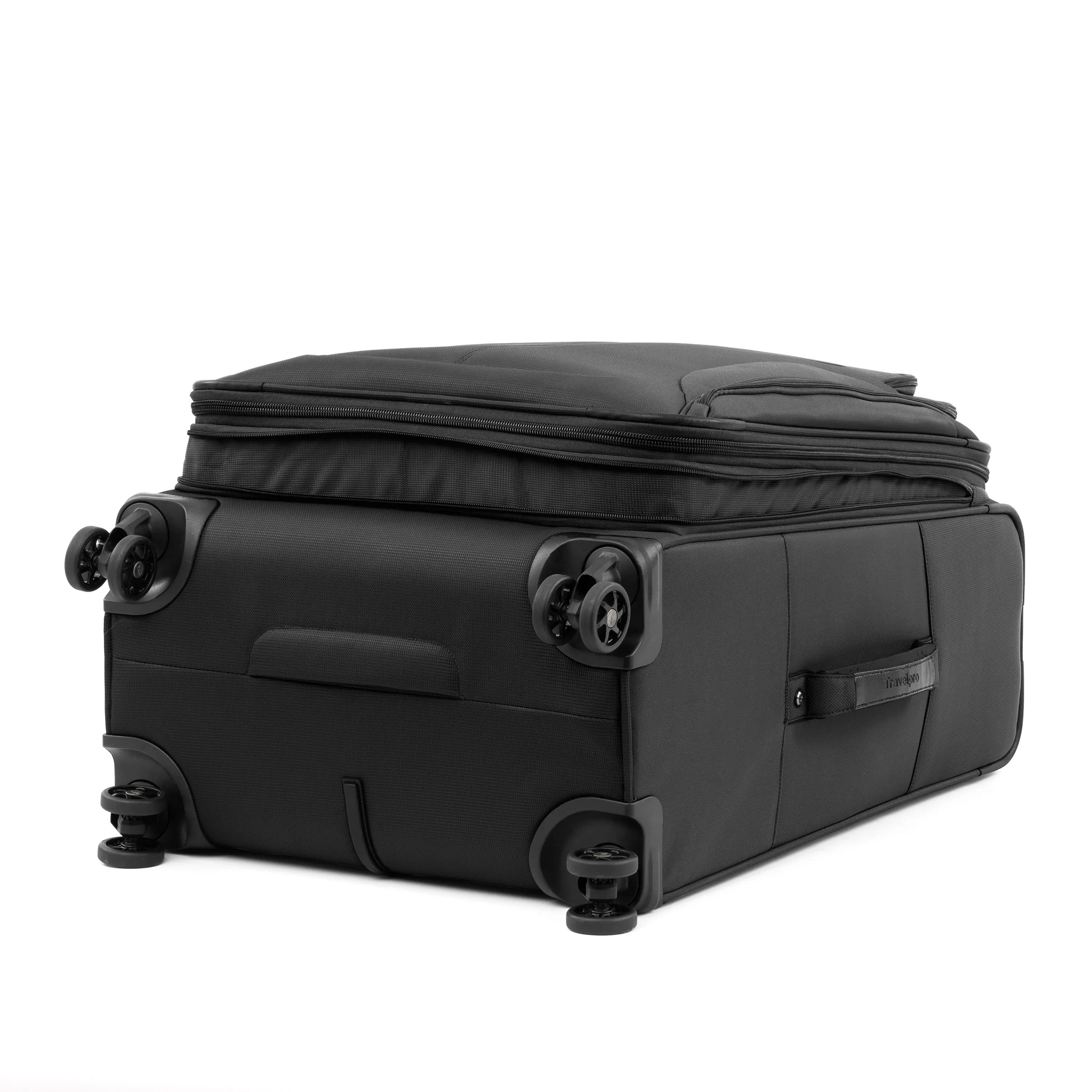 Alt View 1. Travelpro - Tourlite Softside Expandable 25" Checked Spinner Luggage - Black.