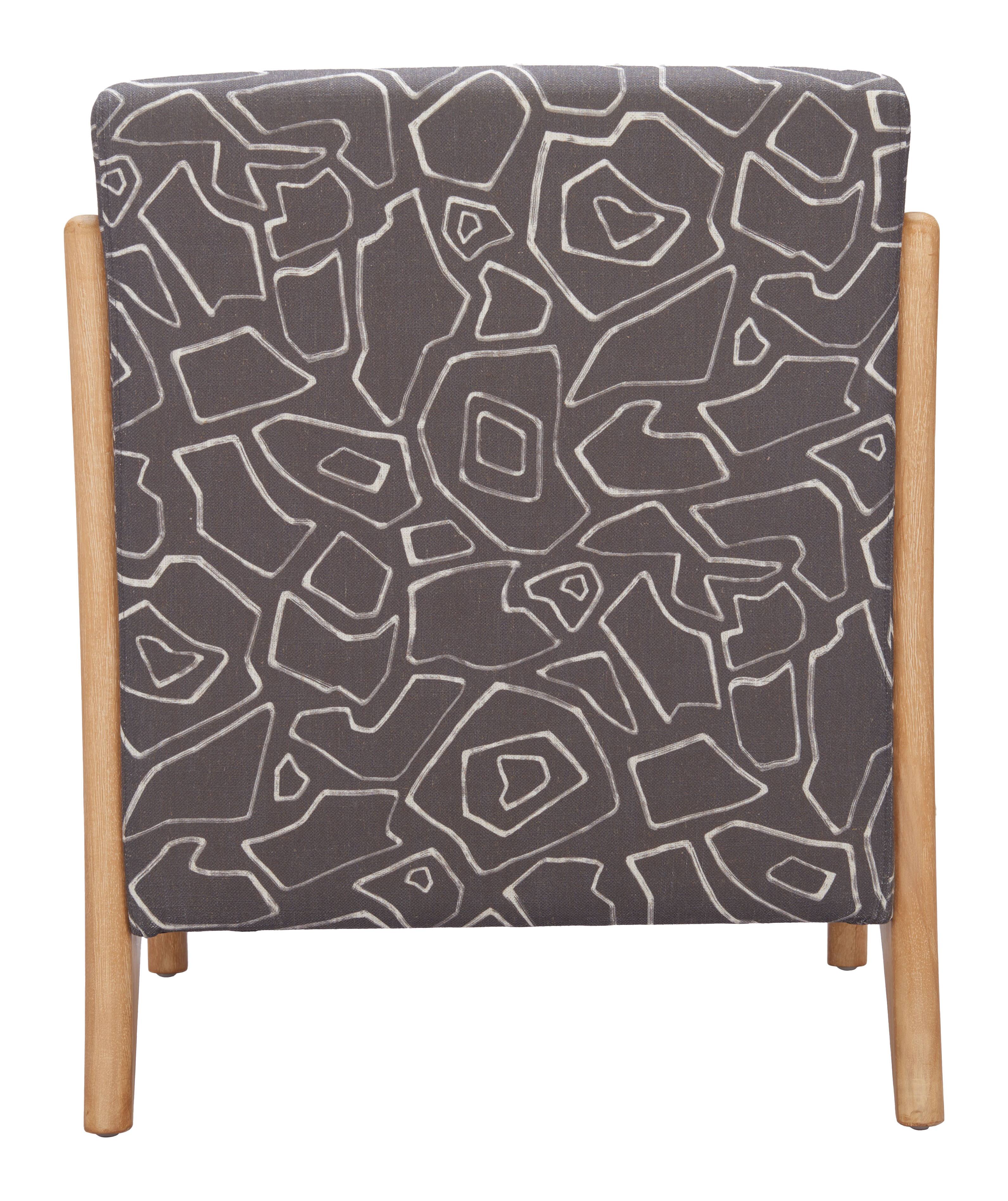 Alt View 2. Hivvago - Runa Accent Chair Gray & Natural - Gray & Natural.