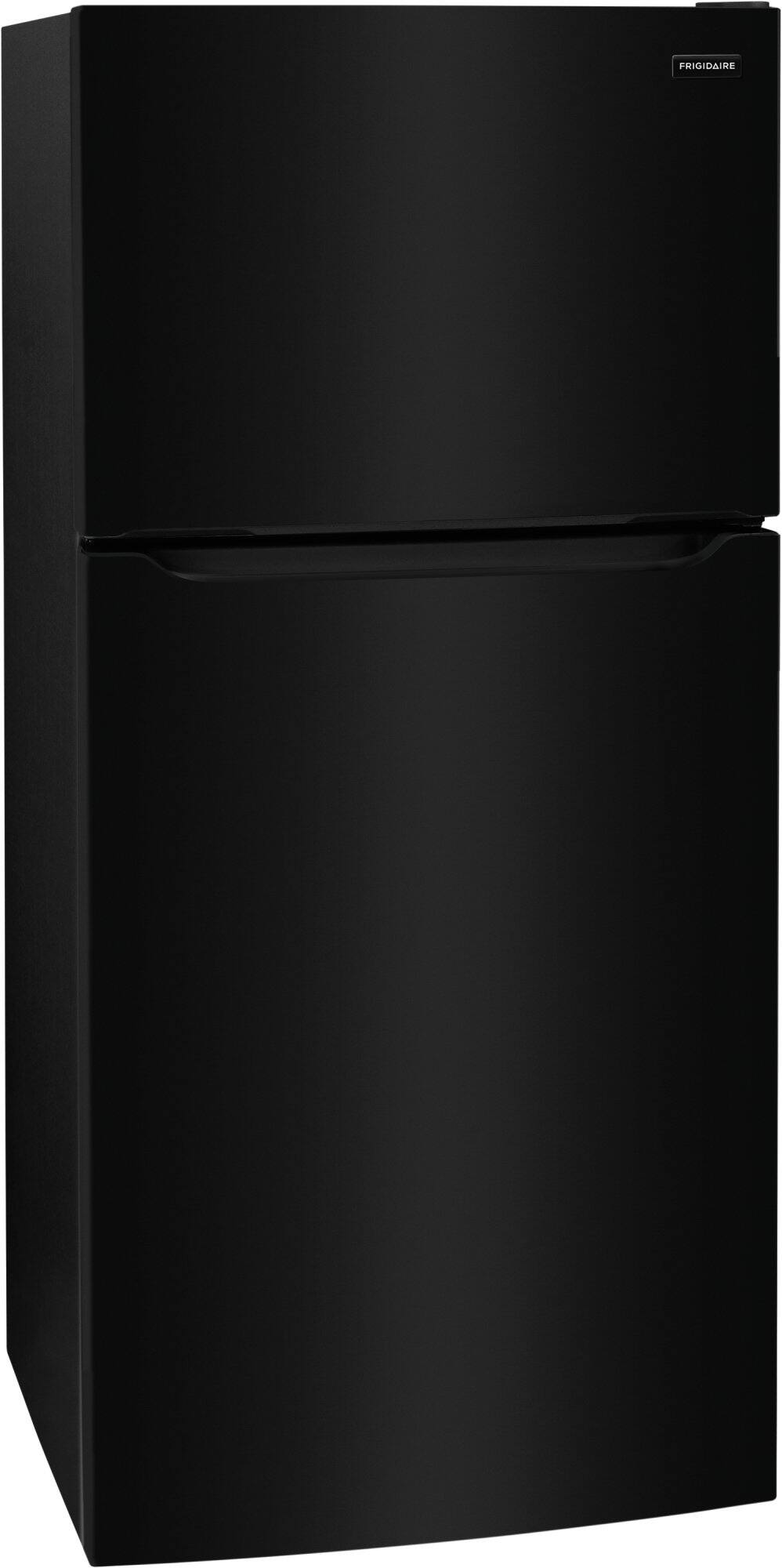 Angle. Frigidaire - 20 Cu. Ft. Garage Ready Top Freezer Refrigerator - Black.